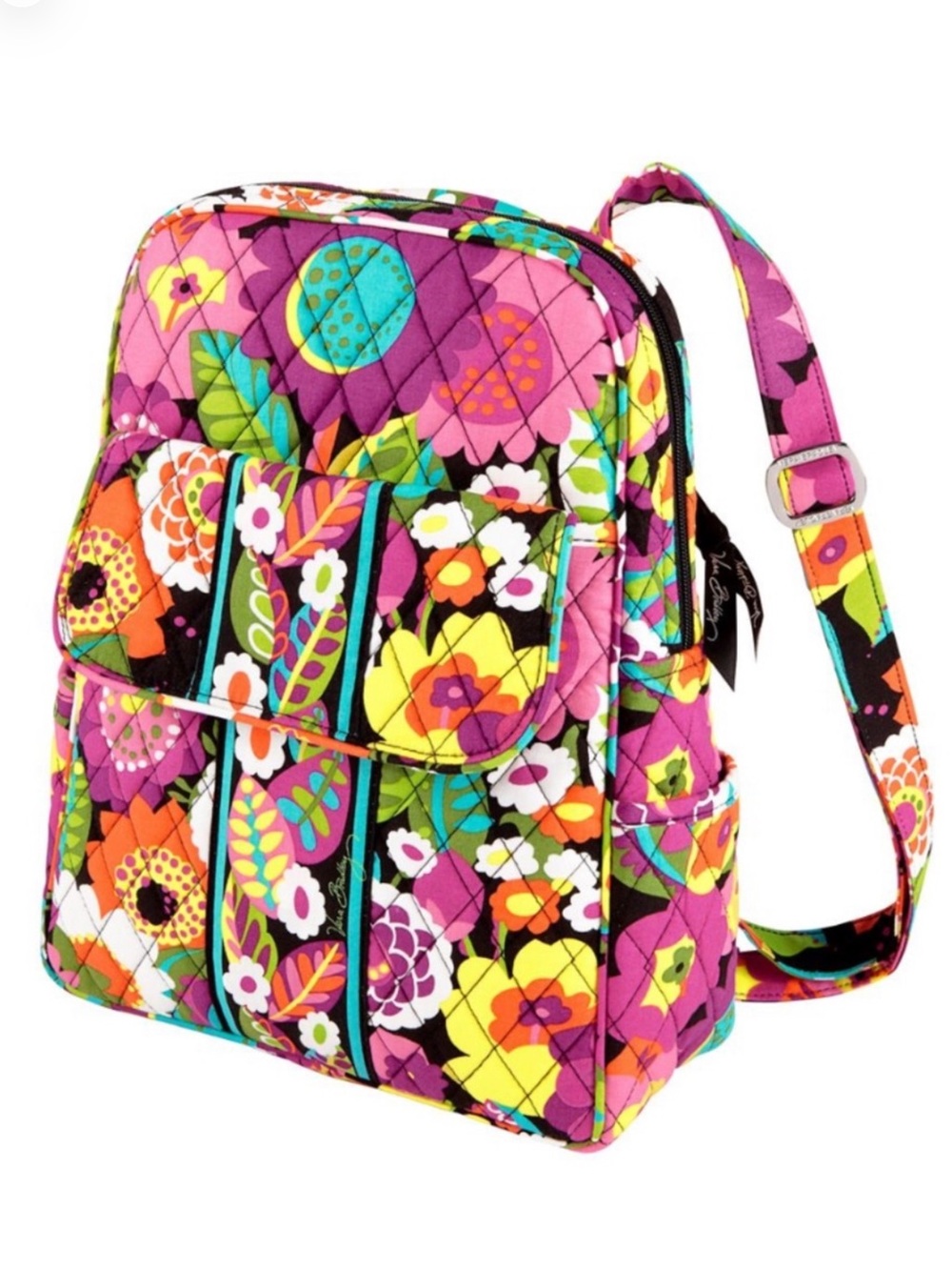 Vera Bradley Multicolor Va Va Bloom Backpack Floral Print Adjustable Straps NWOT